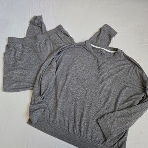 Koolaburra by UGG Cloud Jersey Lounge Set Gray Soft Cozy Lightweight M A294692